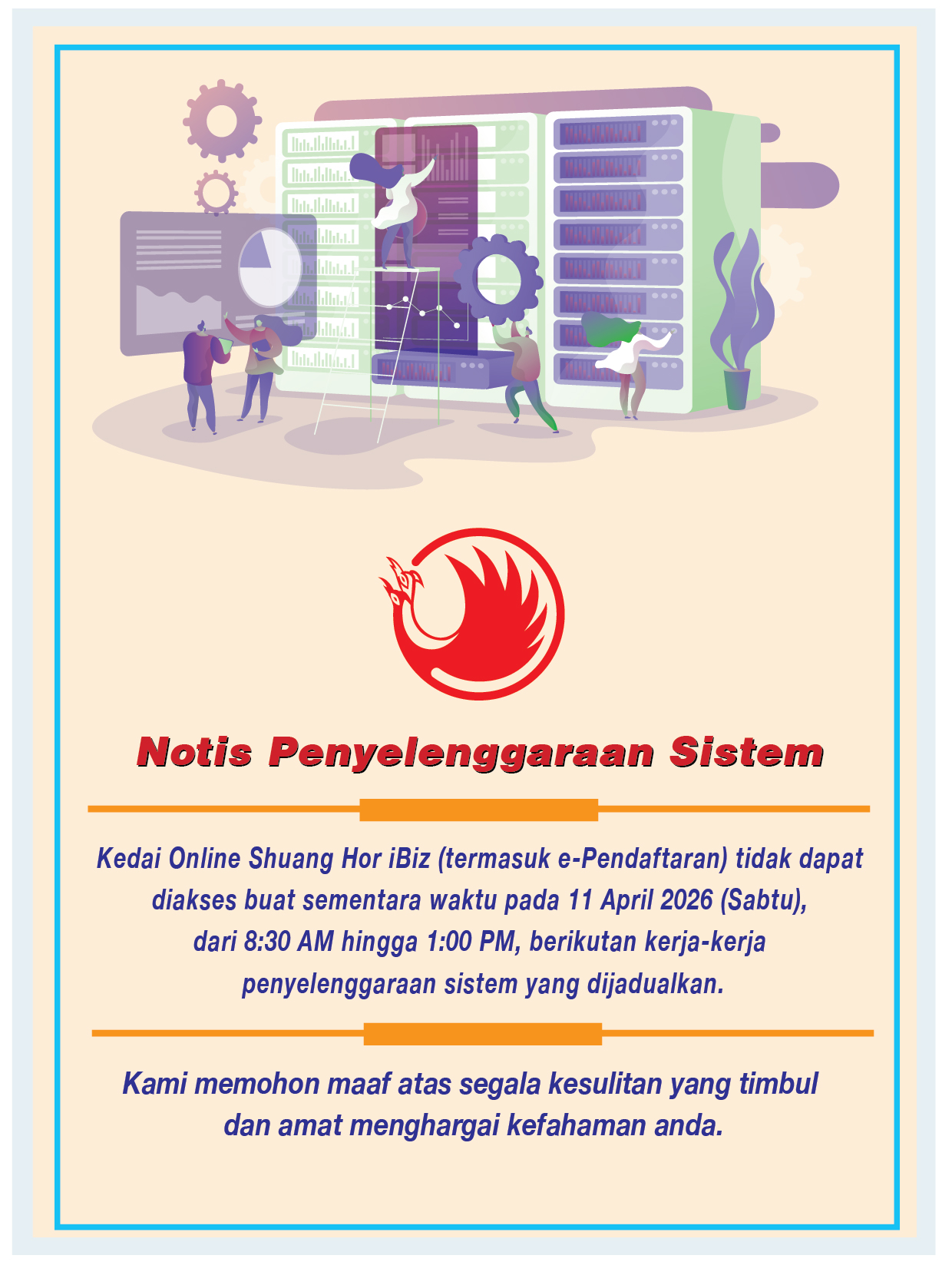 Notis Penyelenggaraan Sistem