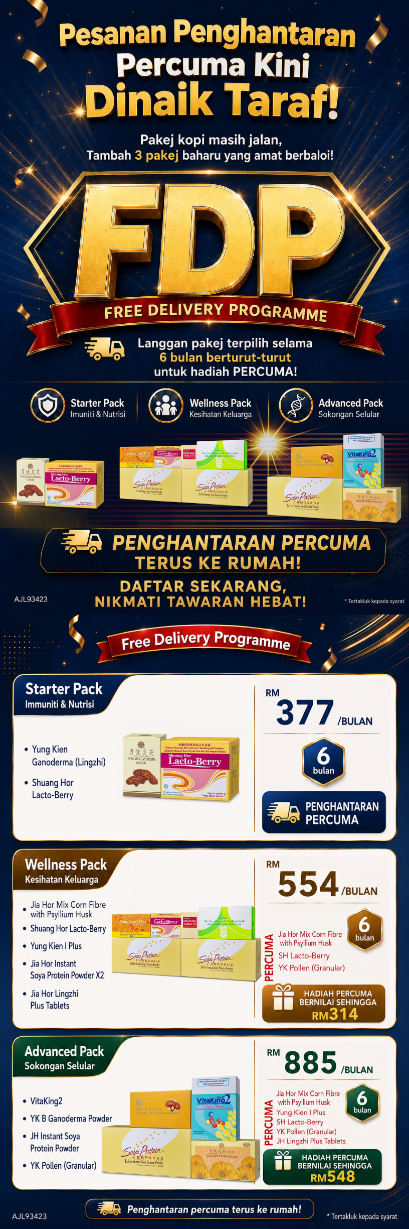 Pesanan Penghantaran Percuma Kini Dinaik Taraf!