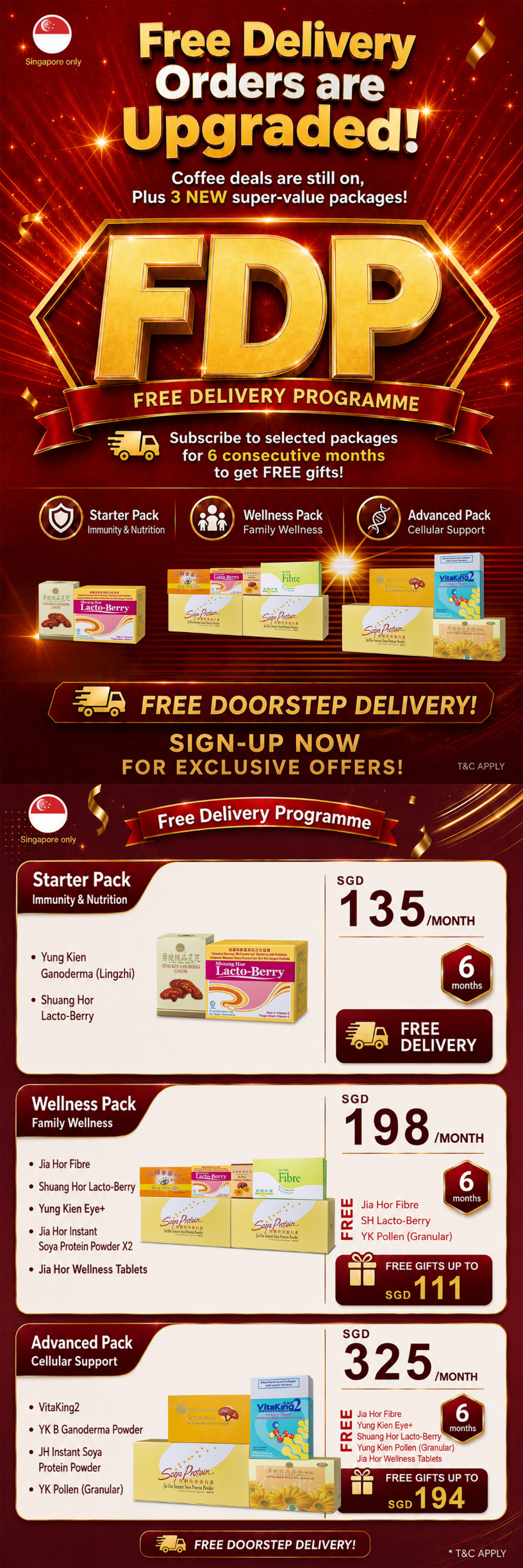 Free Delivery Orders are Upgraded!