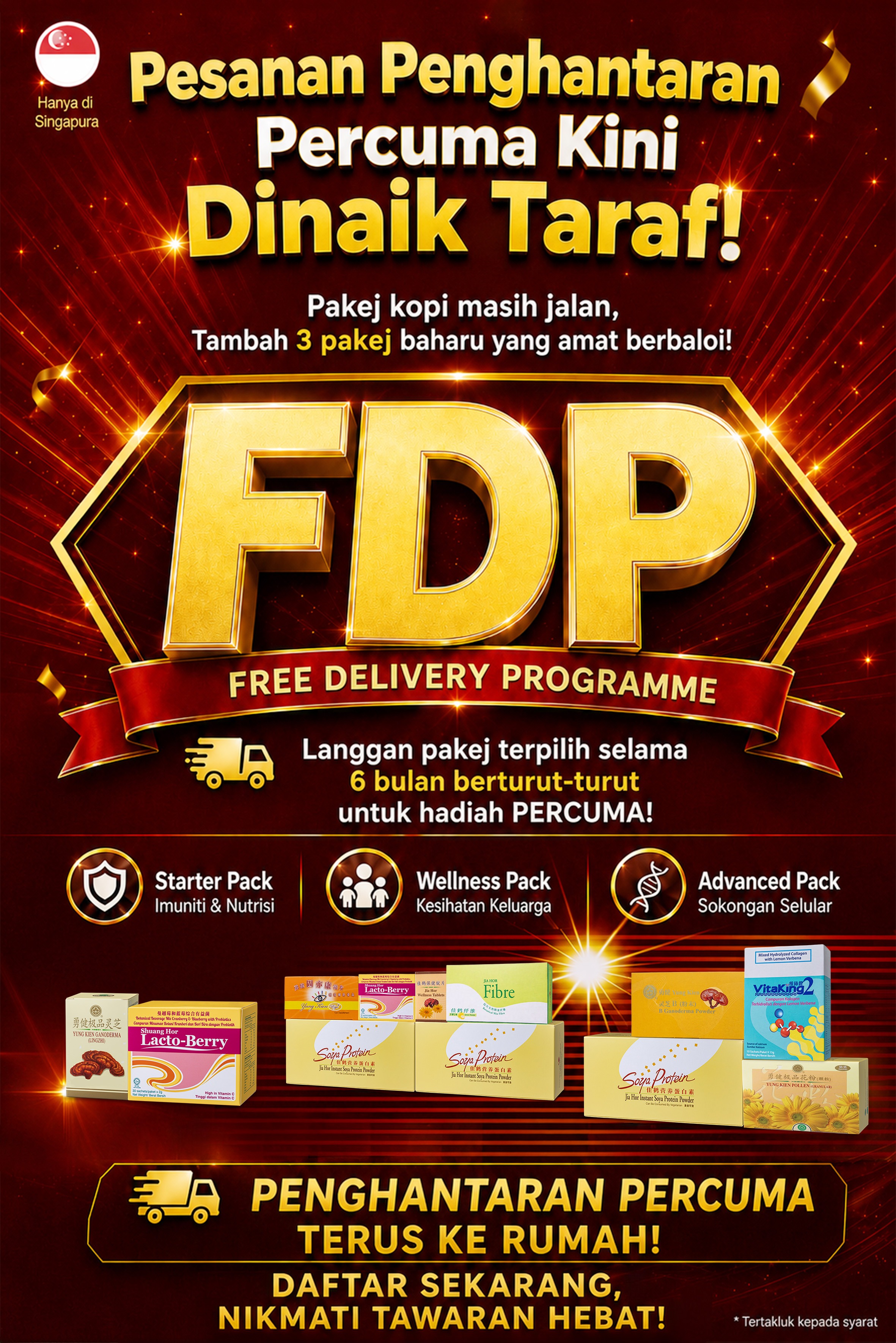 Pesanan Penghantaran Percuma Kini Dinaik Taraf!