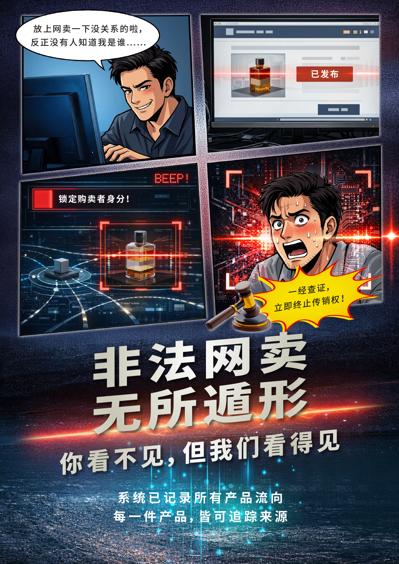 非法网卖	无所遁形