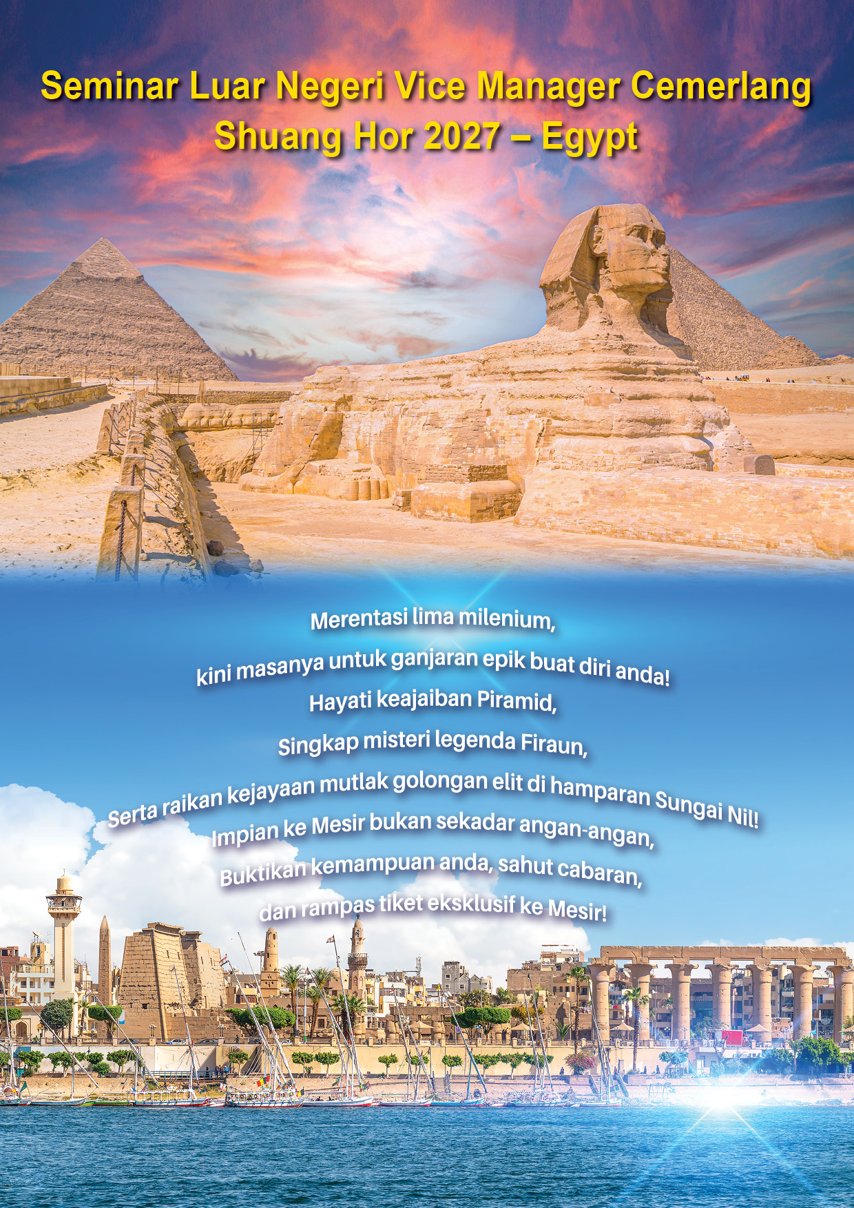Seminar Luar Negeri Vice Manager Cemerlang Shuang Hor 2027 - Egypt