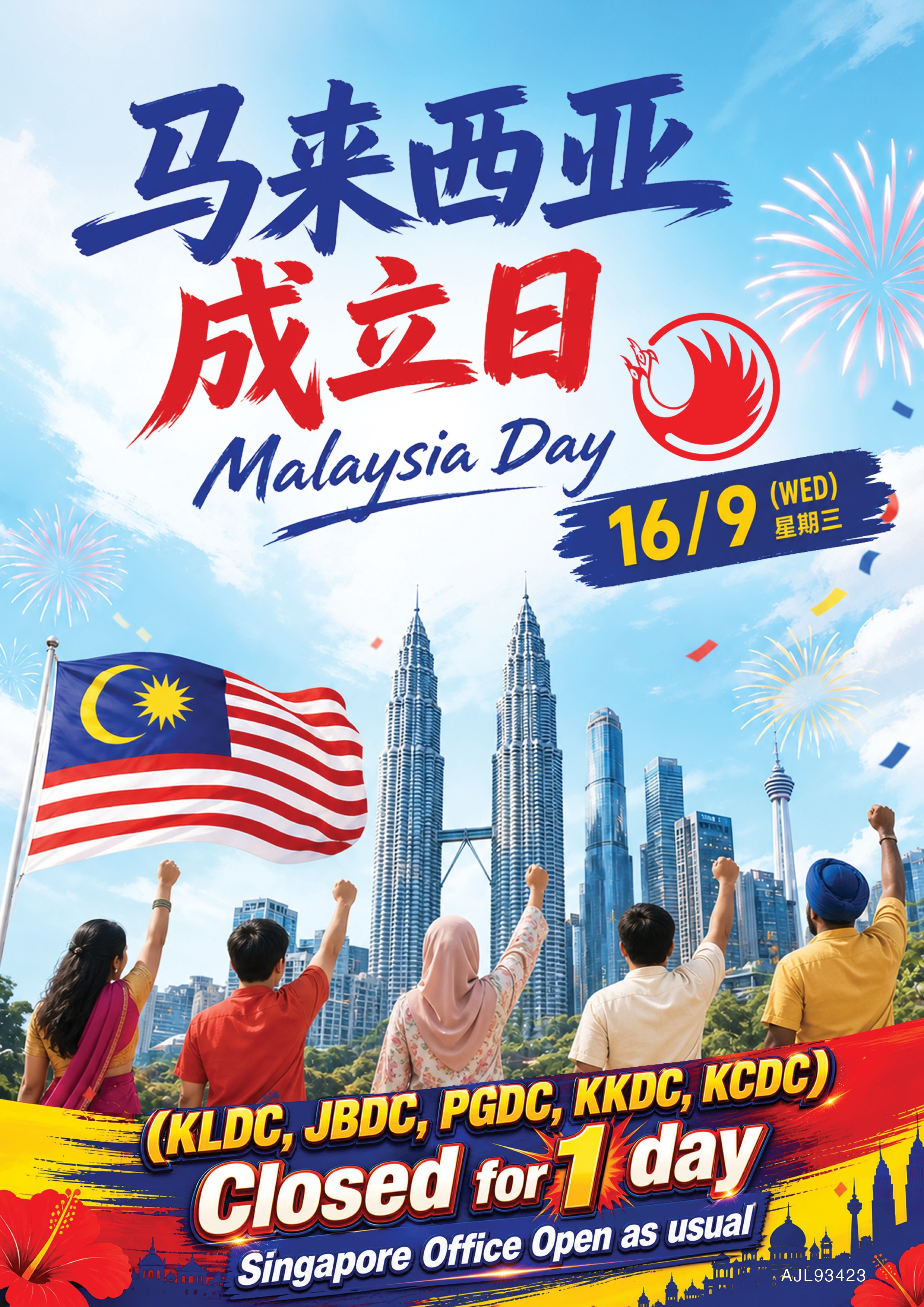 Hari Malaysia – Distribution Centre Ditutup