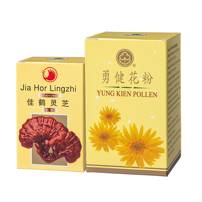 佳鹤灵芝 + 勇健花粉
