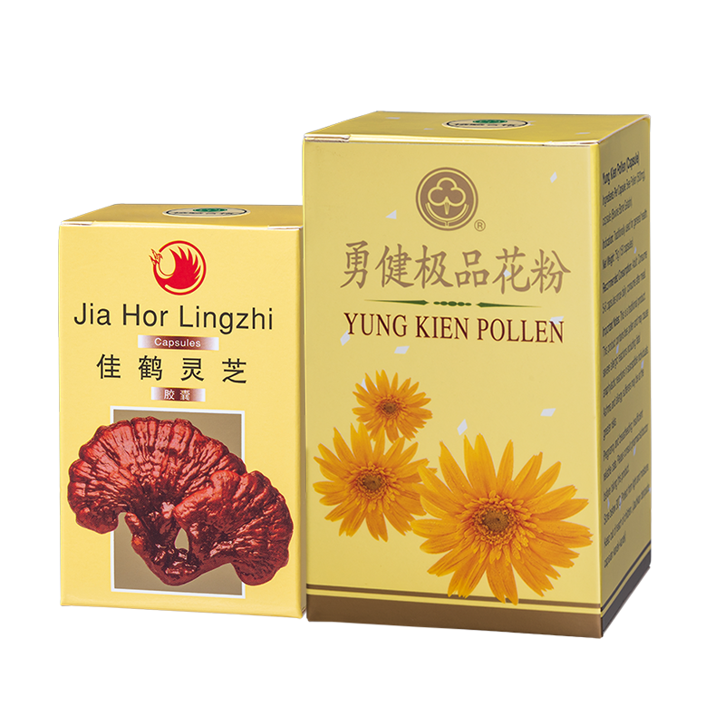 佳鹤灵芝 + 勇健极品花粉