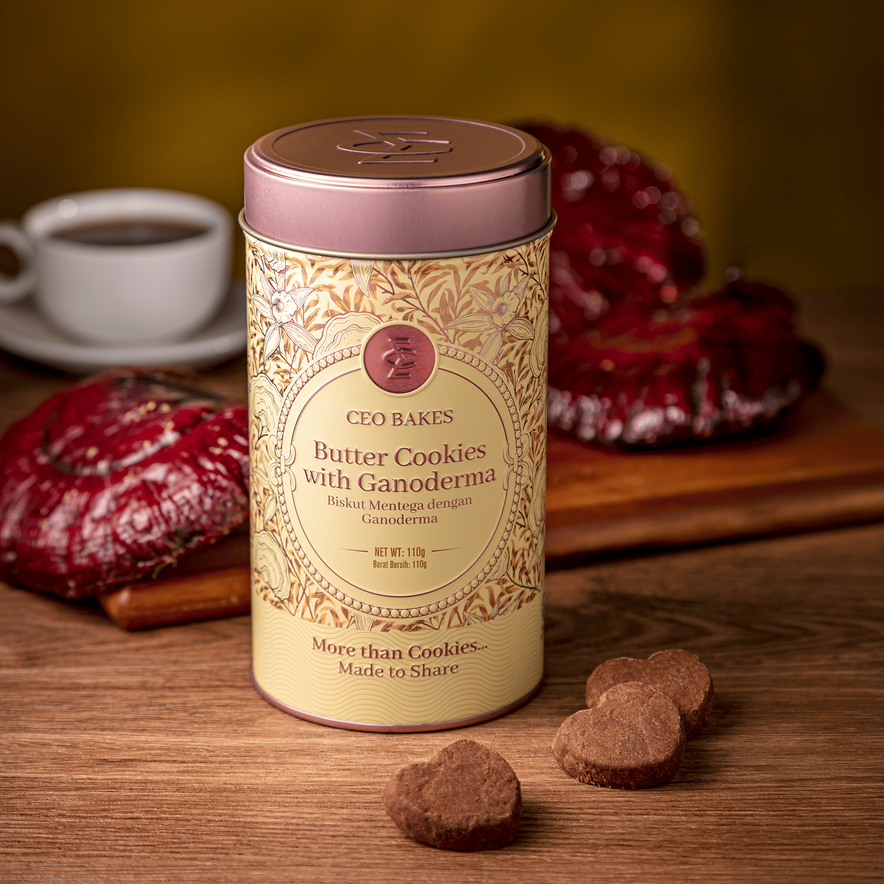 Butter Cookies with Ganoderma